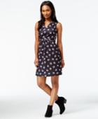 Maison Jules Printed A-line Dress