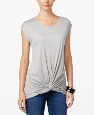 Inc International Concepts Twist-front T-shirt, Only At Macy's