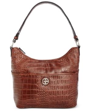 Giani Bernini Croc-embossed Hobo, Only At Macy's