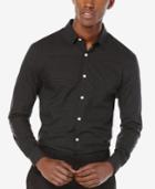 Perry Ellis Men's Mini-check Long-sleeve Shirt