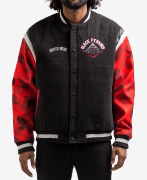 Black Pyramid Men's Rocket Ship Varsity Jacket