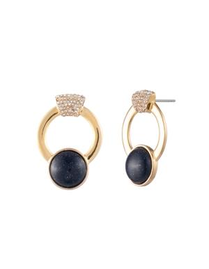 Trina Turk Oversized Pave Hoop Earrings
