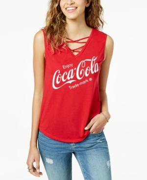 Hybrid Juniors' Coca-cola Graphic Tank Top