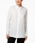 Calvin Klein Concealed Front-button Blouse