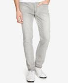 Kenneth Cole Reaction Men's Straight-fit Stretch Ultra Light Gray Jeans