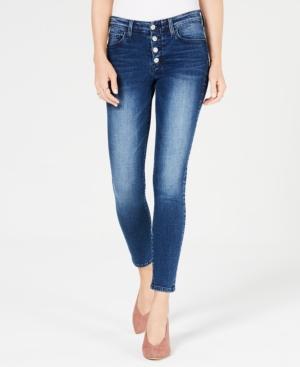 Flying Monkey Button-fly Skinny Jeans