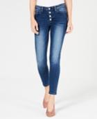 Flying Monkey Button-fly Skinny Jeans