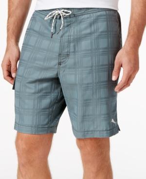Tommy Bahama Men's Baja Plaid Cargo Board Shorts