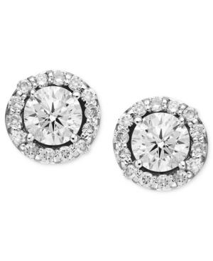 Diamond Earrings, 14k White Gold Diamond Margarita Stud Earrings (1-1/2 Ct. T.w.)