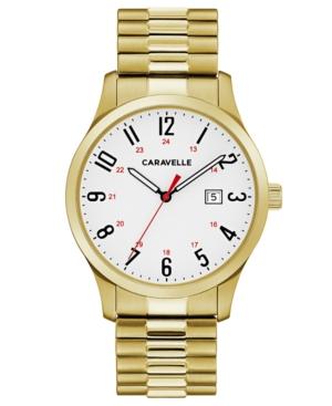 Caravelle New York By Bulova Men's Gold-tone Stainless Steel Bracelet Watch 40mm