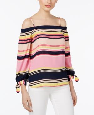 Inc International Concepts Off-the-shoulder Tie-cuff Top, Only At Macy's