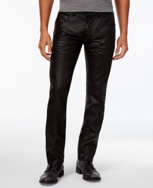 Inc International Concepts Men's Slim-fit Black Metallic Jeans, Only At Macy's