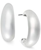 Charter Club Silver-tone Small Hoop Earrings