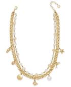 Charter Club Gold-tone Sea Charm Multi-strand Necklace, Only At Macy's