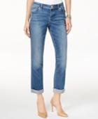 Inc International Concepts Cuffed Sunlight Wash Straight-leg Jeans, Only At Macy's