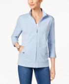 Karen Scott Roll-tab Active Jacket, Created For Macy's