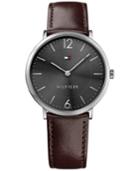 Tommy Hilfiger Men's Slim Sophisticated Sport Brown Leather Strap Watch 40mm 1710352