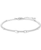 Swarovski Silver-tone Crystal Bangle Bracelet