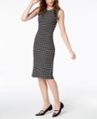 Almost Famous Juniors' Houndstooth Lace-up Dress