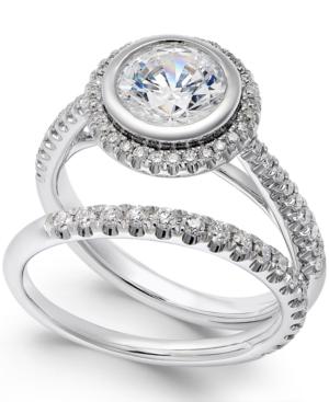 Certified Diamond Bridal Set In 18k White Gold (2 Ct. T.w.)