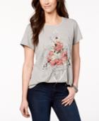 Style & Co Metallic Graphic T-shirt, Created For Macy's