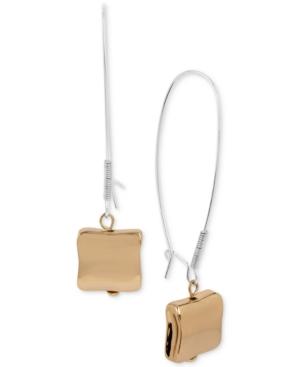 Robert Lee Morris Soho Two-tone Wire Drop Earrings