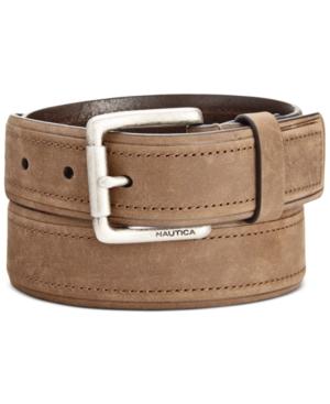 Nautica Men's 32mm Leather Belt