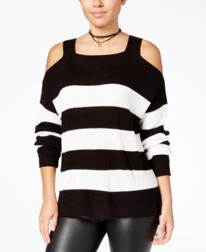 Hooked Up By It's Our Time Juniors' Cold-shoulder Sweater