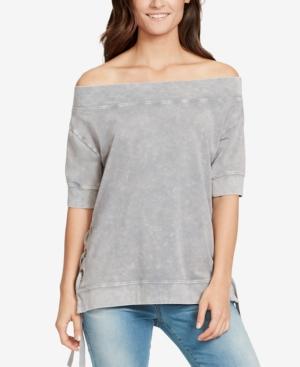William Rast Everett Off-the-shoulder Sweatshirt
