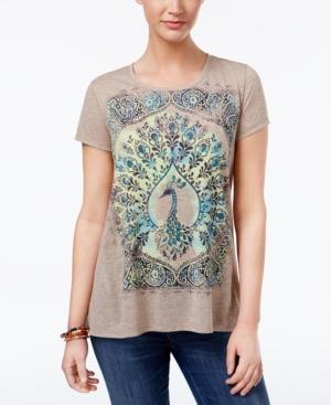 Style & Co Peacock Graphic T-shirt, Only At Macy's