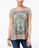Style & Co Peacock Graphic T-shirt, Only At Macy's
