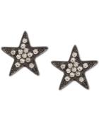 Inc International Concepts Hematite-tone Pave Star Stud Earrings, Only At Macy's
