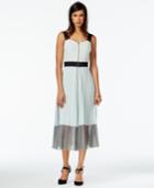 Rachel Rachel Roy Pleated Zipper-detail Midi Dress