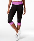 Ideology Rapidry Colorblocked Performance Capri Leggings, Only At Macy's