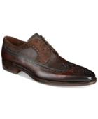 Massimo Emporio Men's Mixed-media Textured Wingtip Oxfords, A Macy's Exclusive Style Men's Shoes