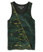 Ring Of Fire Men's Green Camouflage-print Tank