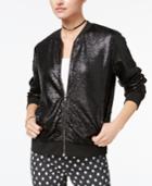 Say What? Juniors' Sequinned Bomber Jacket