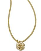 Diamond Satin Rose Necklace (9/10 Ct. T.w.) In 14k Gold Over Sterling Silver