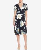 Catherine Catherine Malandrino Taral Floral-print Wrap Dress