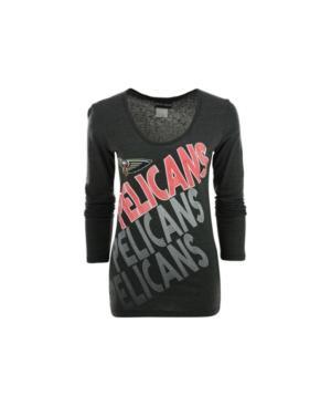 5th & Ocean Women's Long-sleeve New Orleans Pelicans Scoop-neck T-shirt