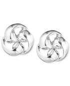 Jones New York Silver-tone Pinwheel Stud Earrings