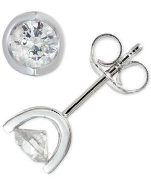 Diamond Tension Stud Earrings (1/2 Ct. T.w.) In 14k White, Yellow Or Rose Gold