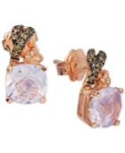 Le Vian Chocolatier Lavender Quartz (3-5/8 Ct. T.w.) & Diamond (1/6 Ct. T.w.) Drop Earrings In 14k Rose Gold