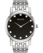 Bulova Men's Stainless Steel Bracelet Watch 38mm 96d106