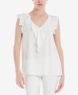 Max Studio London Ruffled Top