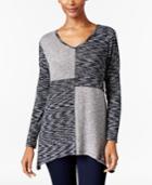 Style & Co Colorblocked Knit Top, Only At Macy's