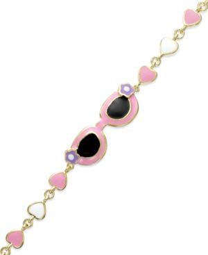 Lily Nily Children's Sunglasses Bracelet In 18k Gold Over Sterling Silver