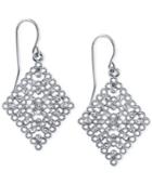 2028 Silver-tone Crystal Filigree Drop Earrings, A Macy's Exclusive Style