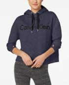 Calvin Klein Performance Relaxed Cropped Fleece Hoodie