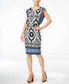 Inc International Concepts Printed Sheath Dress, Only At Macy's
